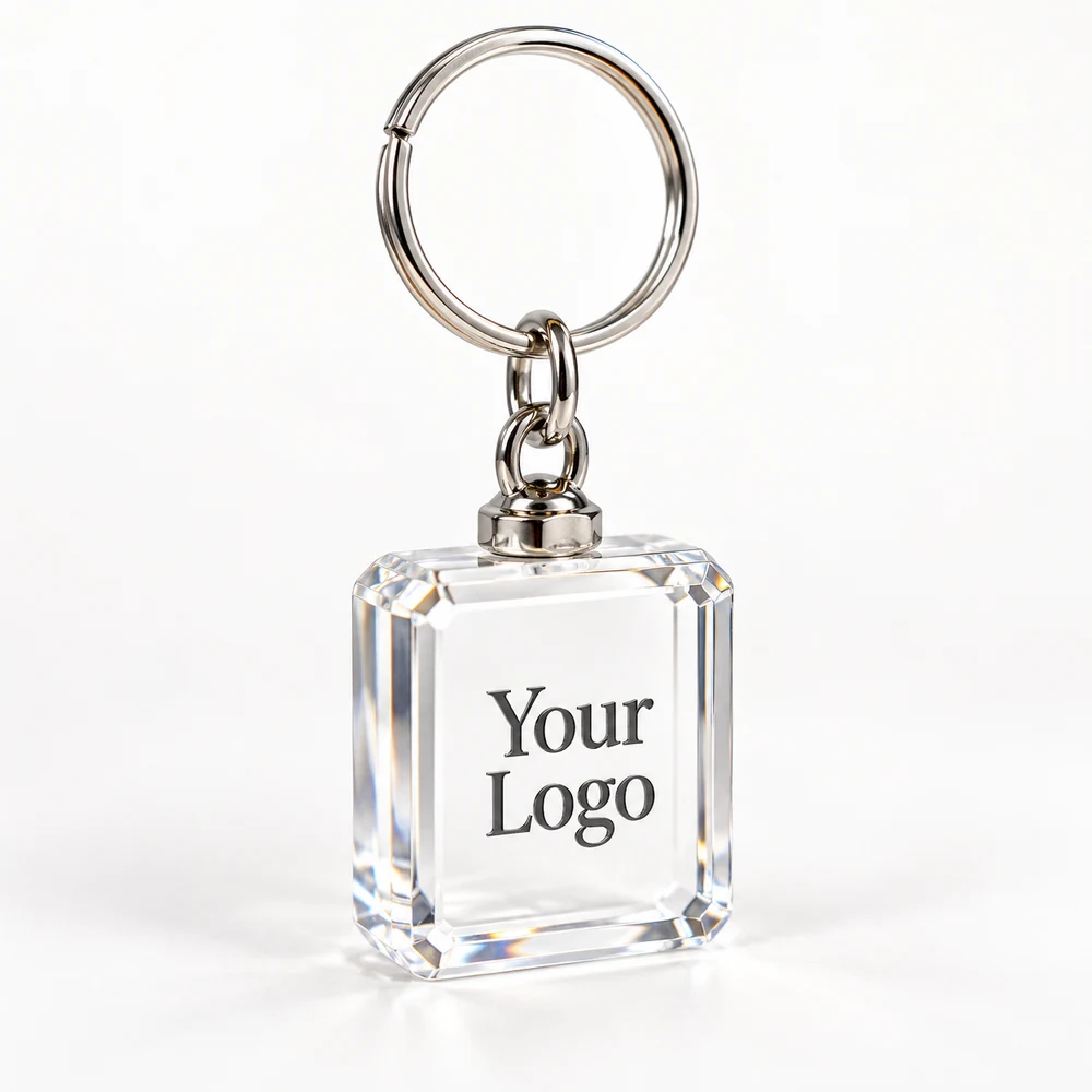 Crystal Cube Crystal Keychain